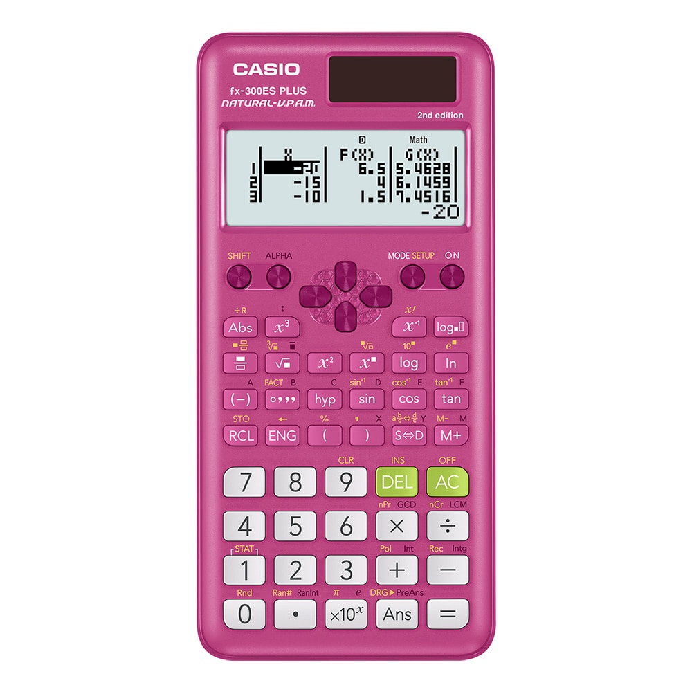 Casio, Calculators, Tech, 2nd Edition, Scientific, 983395, Pink